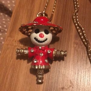 Betsey Johnson Scarecrow Necklace